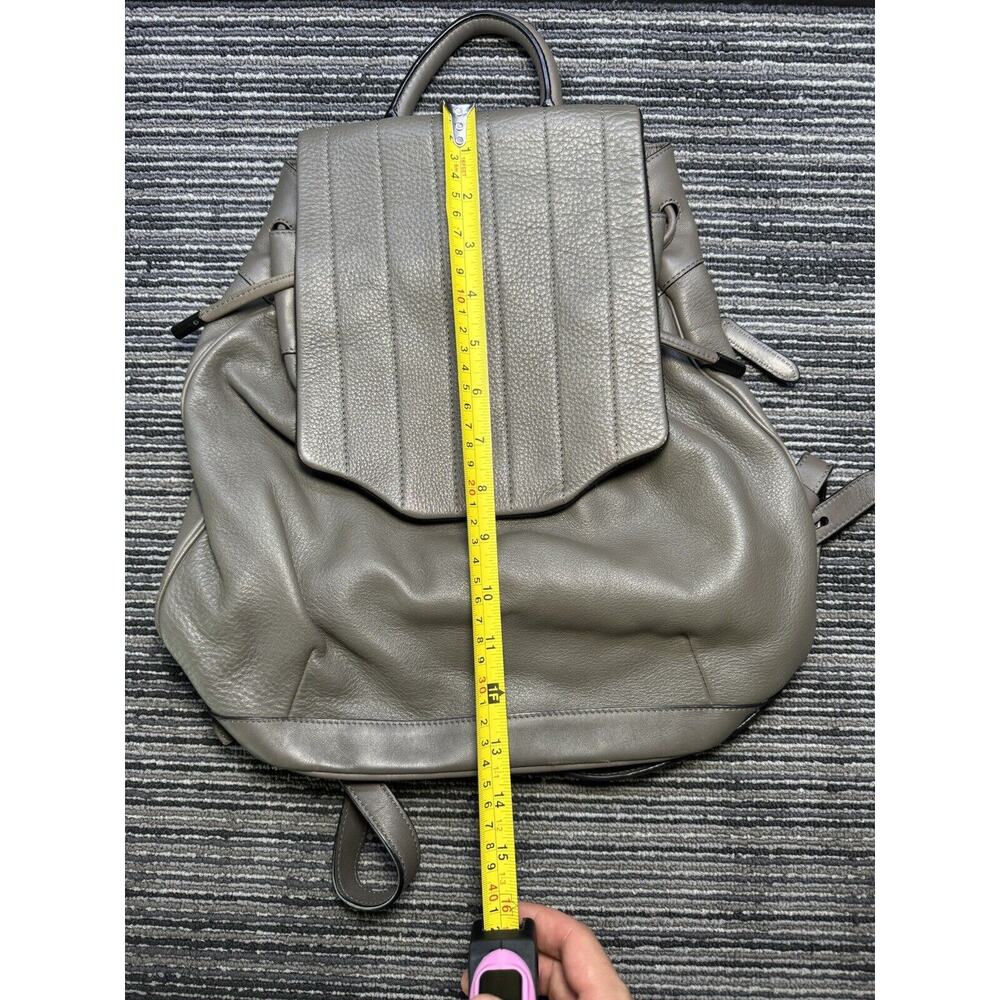 Gray Leather Backpack - image 9